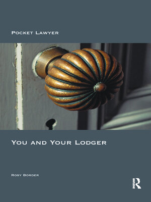 cover image of You and Your Lodger